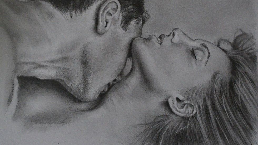 Drawings with a pencil love