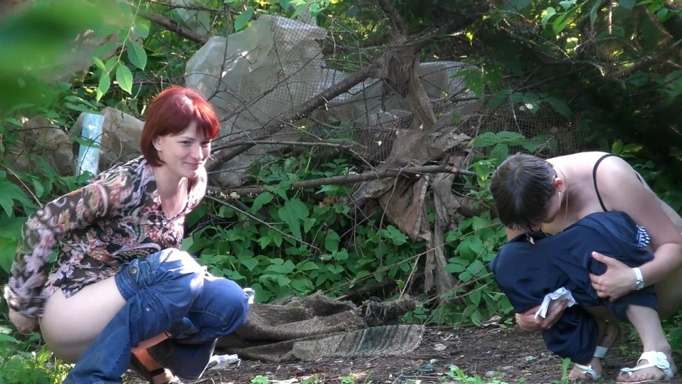 Piss in nature hidden camera