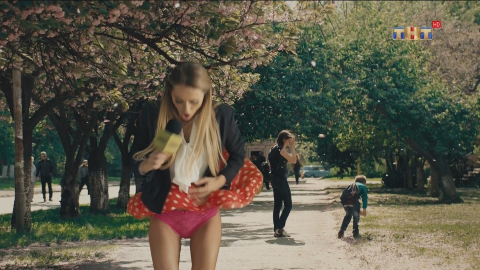 Anna Khilkevich in the underwear university