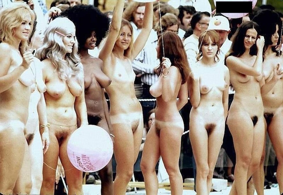 Beauty contest of naked women