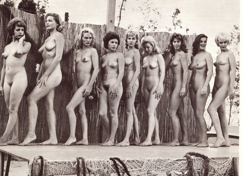 Beauty contest of naked women