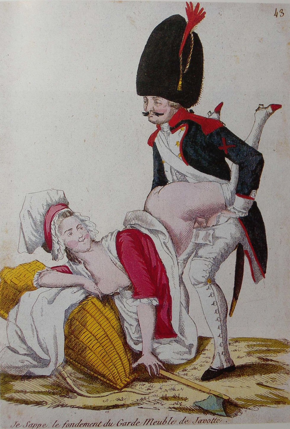 Pornographic engravings of the 18th century