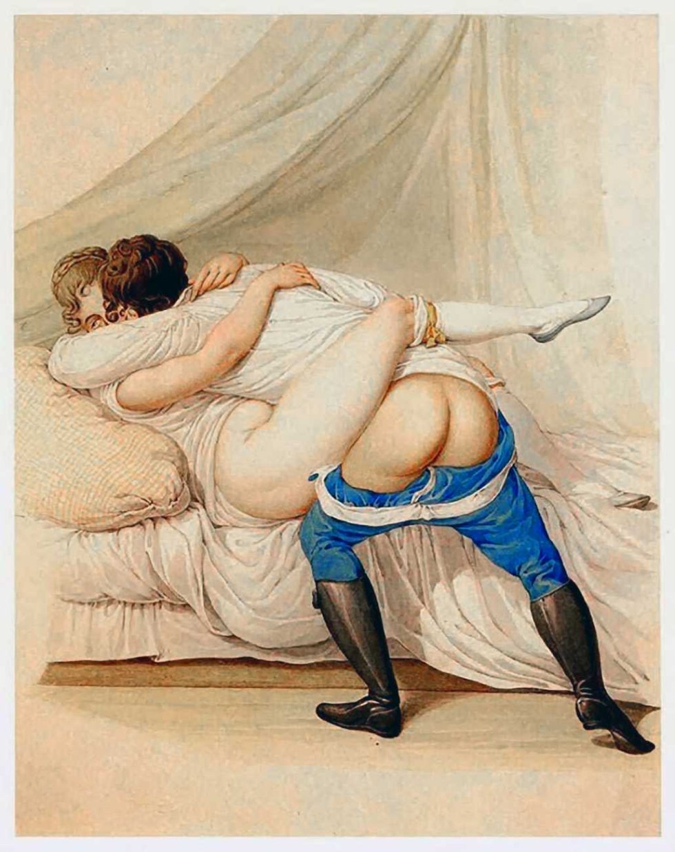 Pornographic painting of the 18th century
