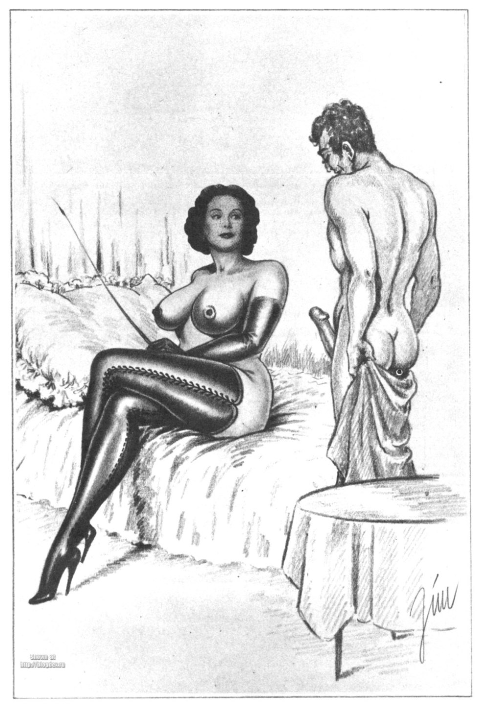 Erotic drawings Femdom