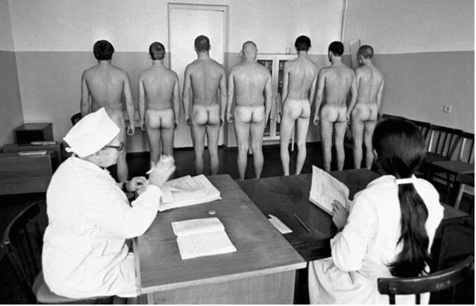 Medical examination at the military registration and enlistment office