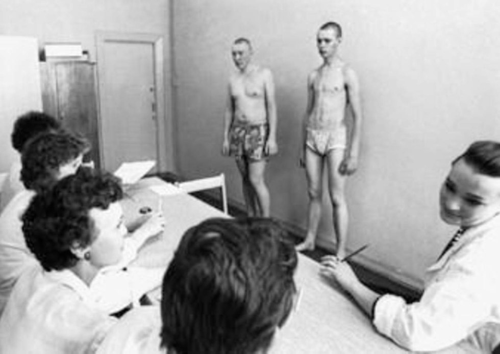 Medical examination at the military registration and enlistment office