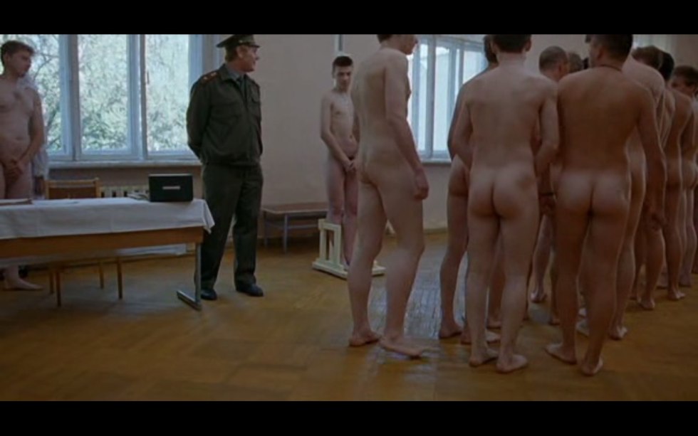 Naked draftees on a medical examination