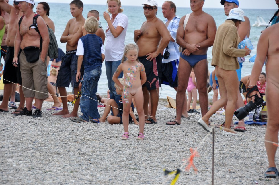 Nudist day of Neptune in Koktebel