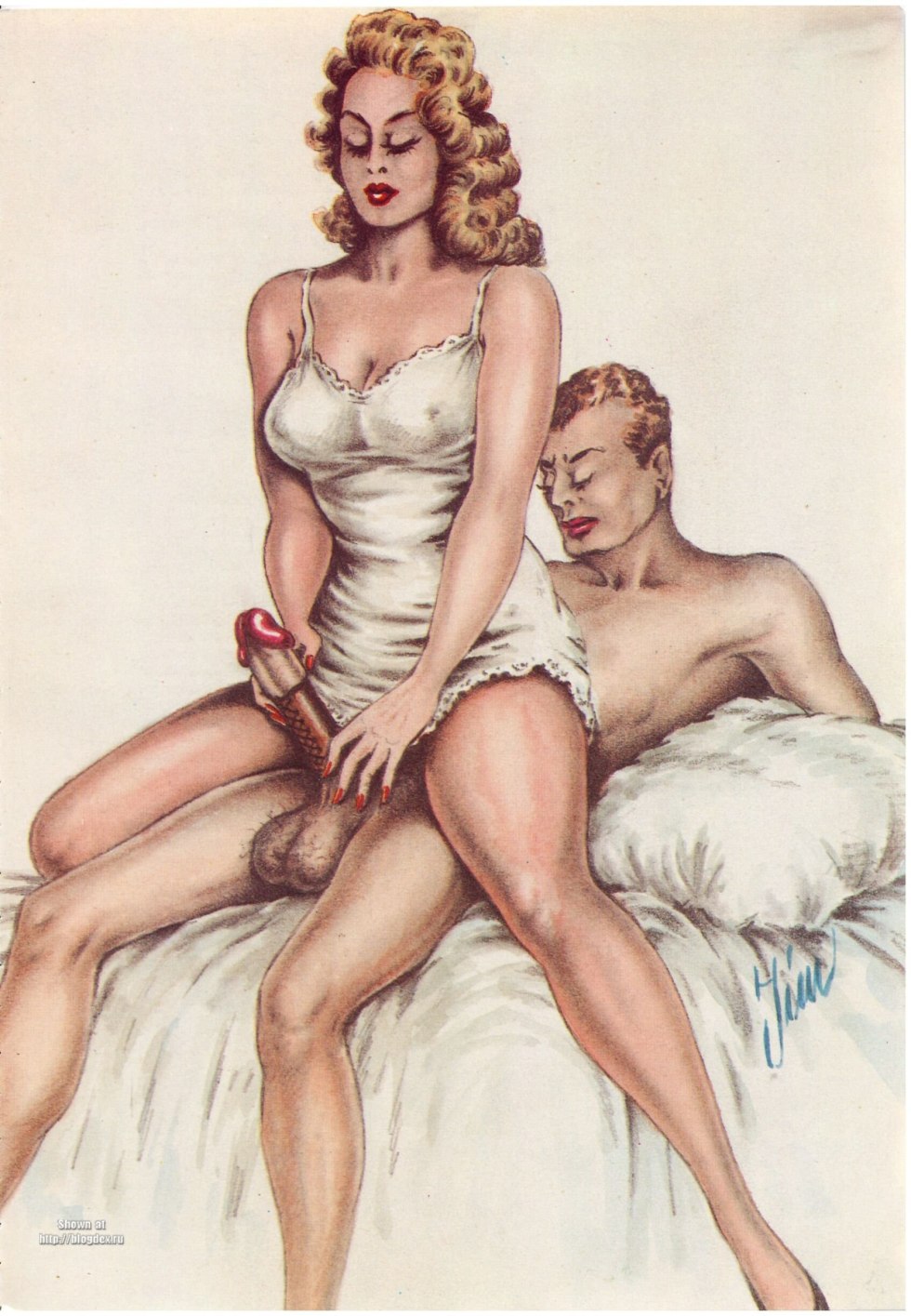 Erotic retro illustrations