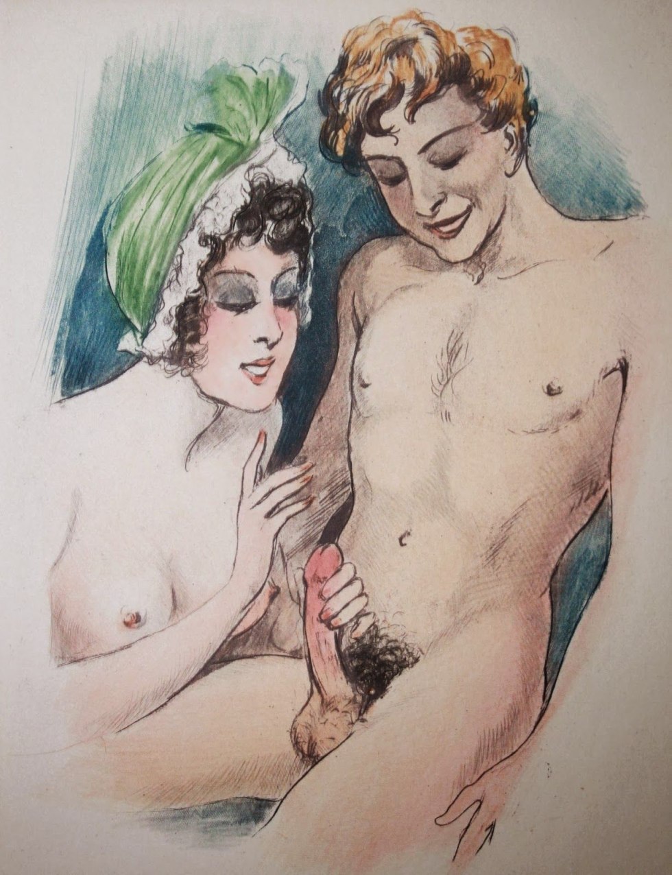 Pornographic drawings