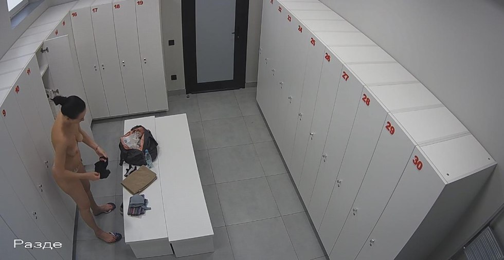 Hidden video cameras in the locker room
