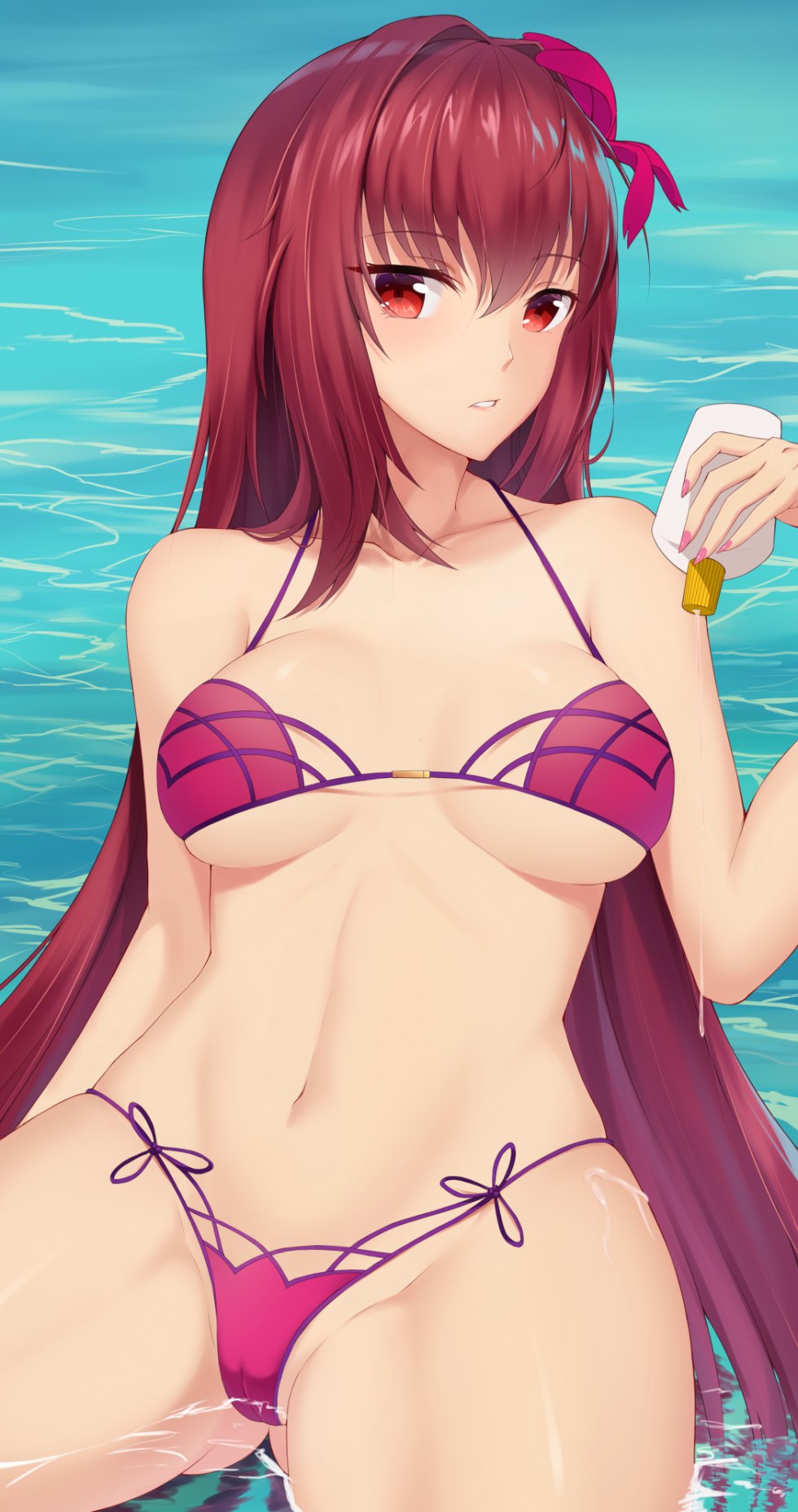 Scathach in a swimsuit