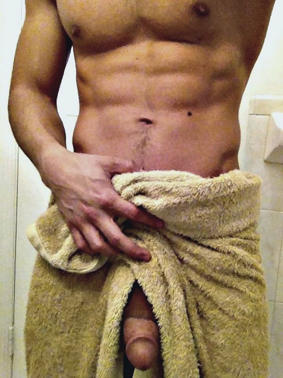 Member under a towel