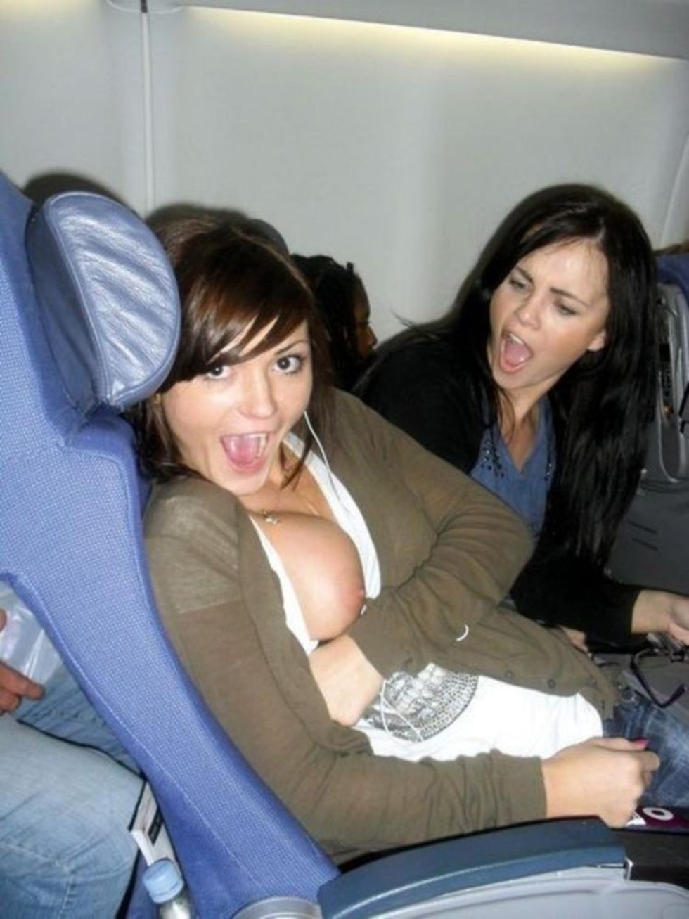 The breast on the plane is private