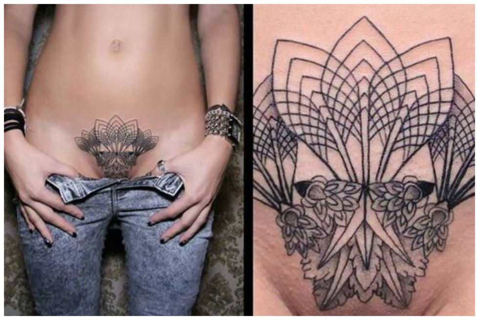 Tattoo in intimate places women
