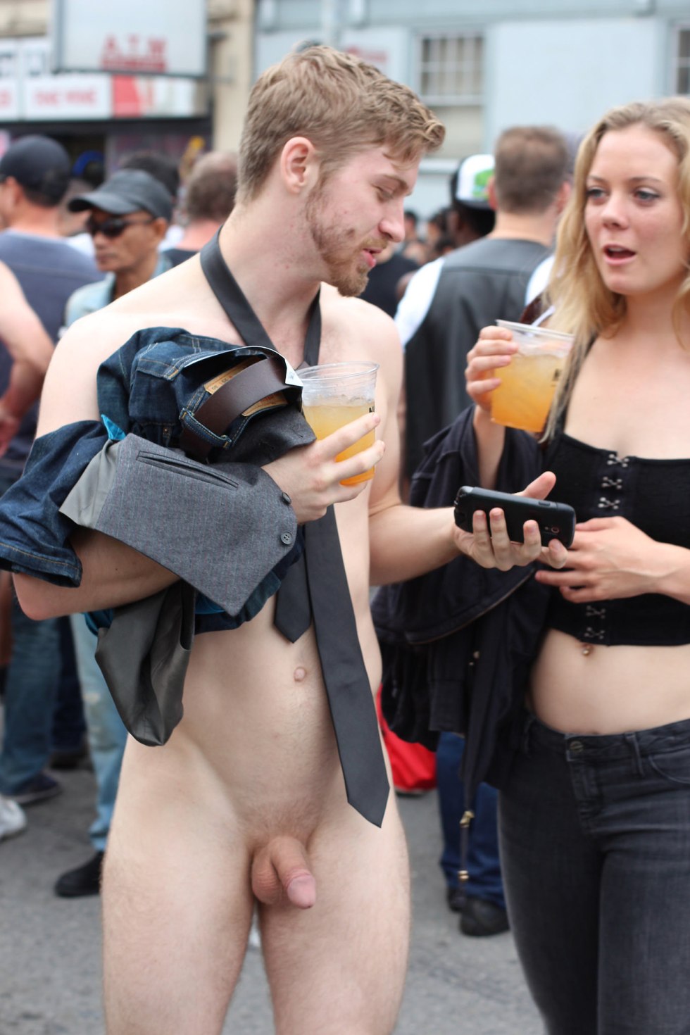 A small cock is publicly