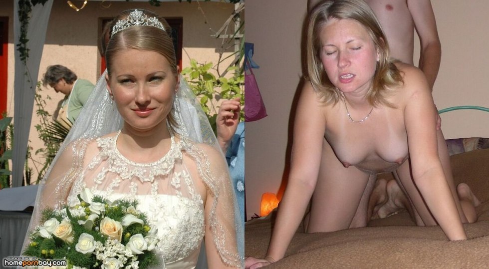 Naked brides after the wedding