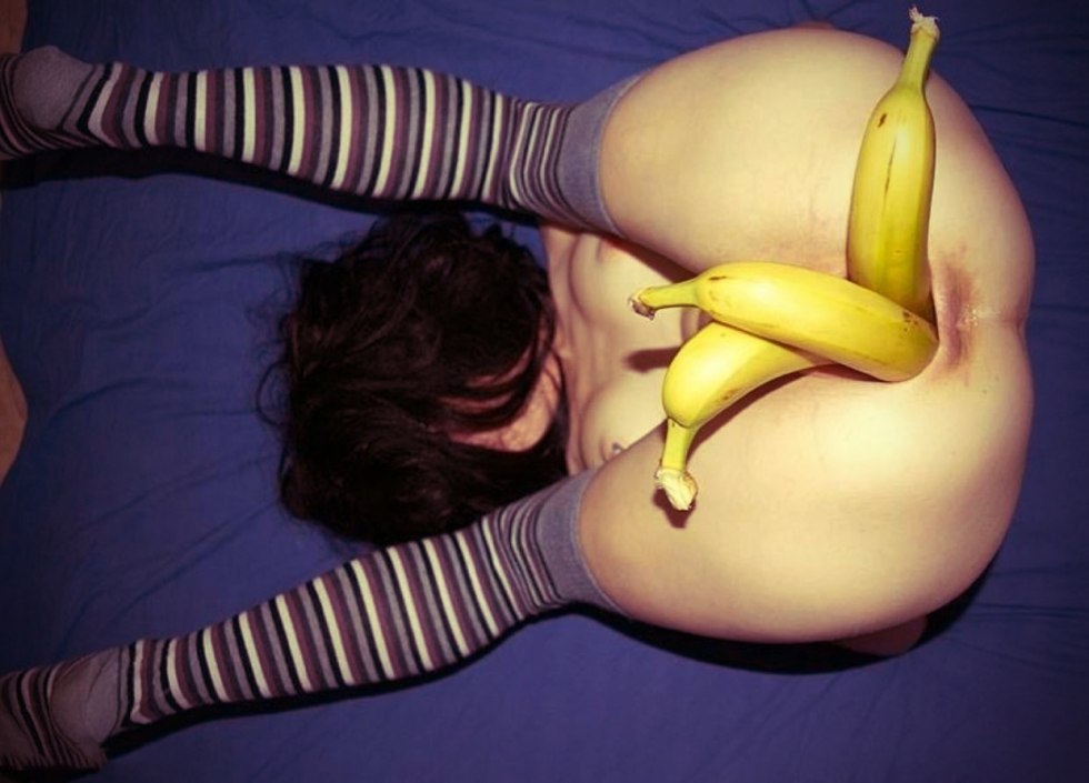 Banana in the ass homemade