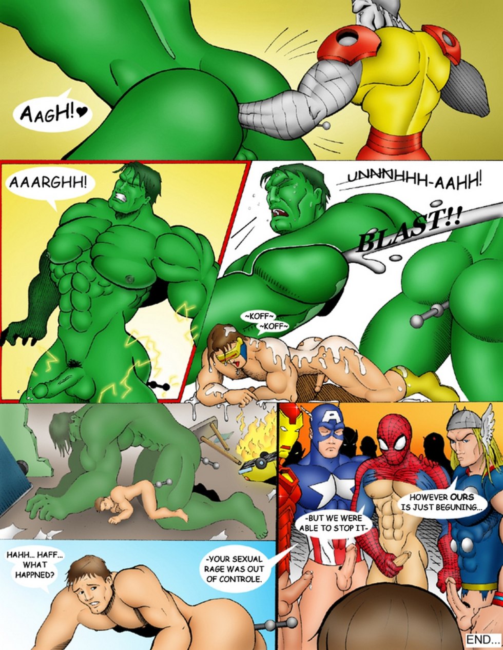 Naked Hulk and Spider -Man