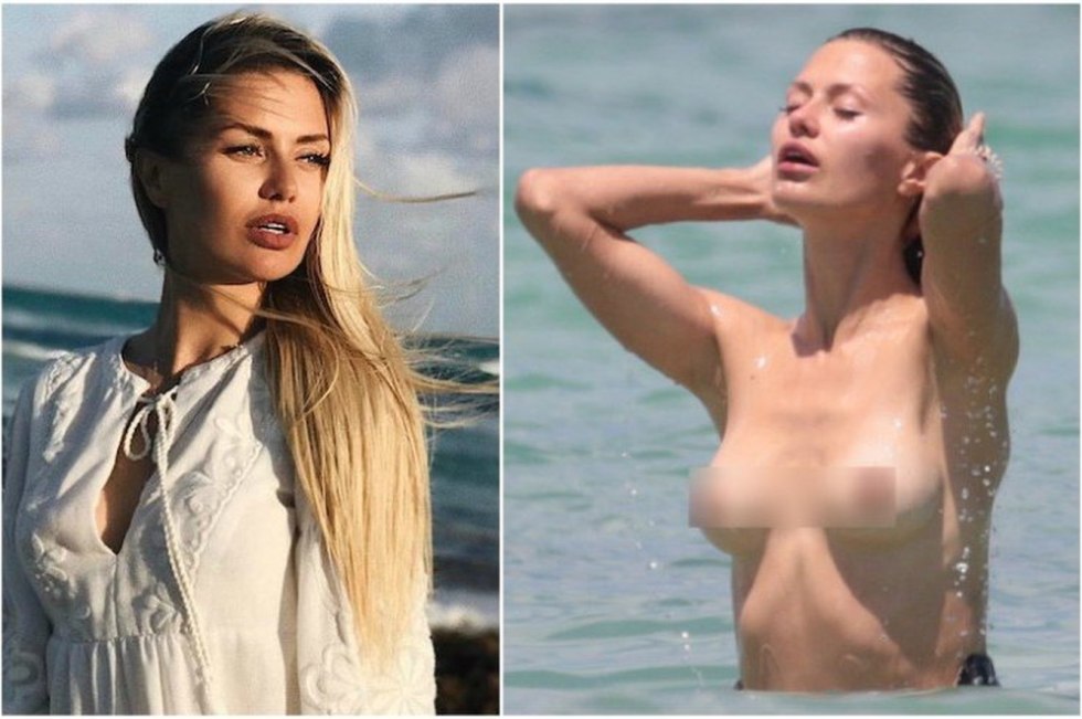 Victoria Bonya with naked breasts