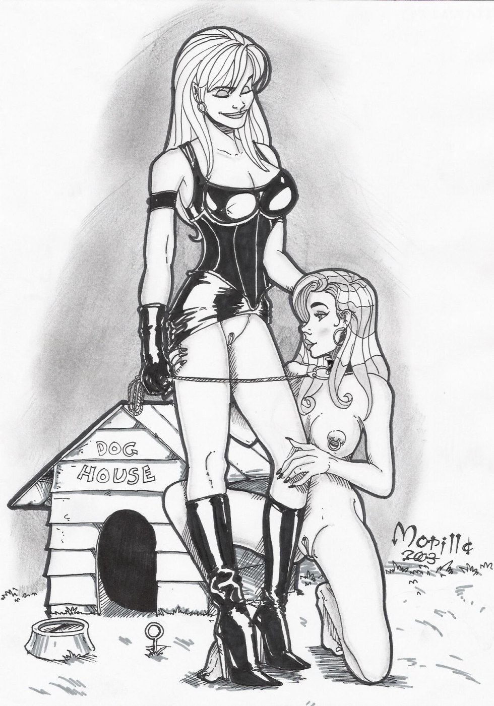 Drawings BDSM Women's Domination