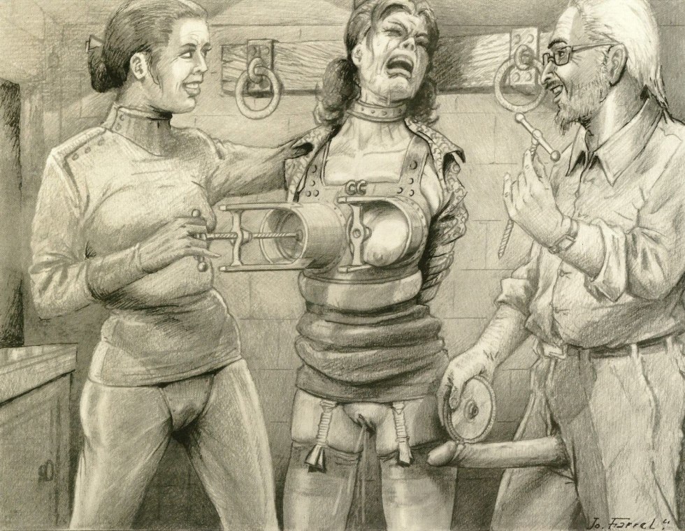 Joseph Farrell drawings Torture Bdsm