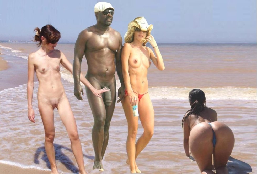 Negroes on the Nudium beach
