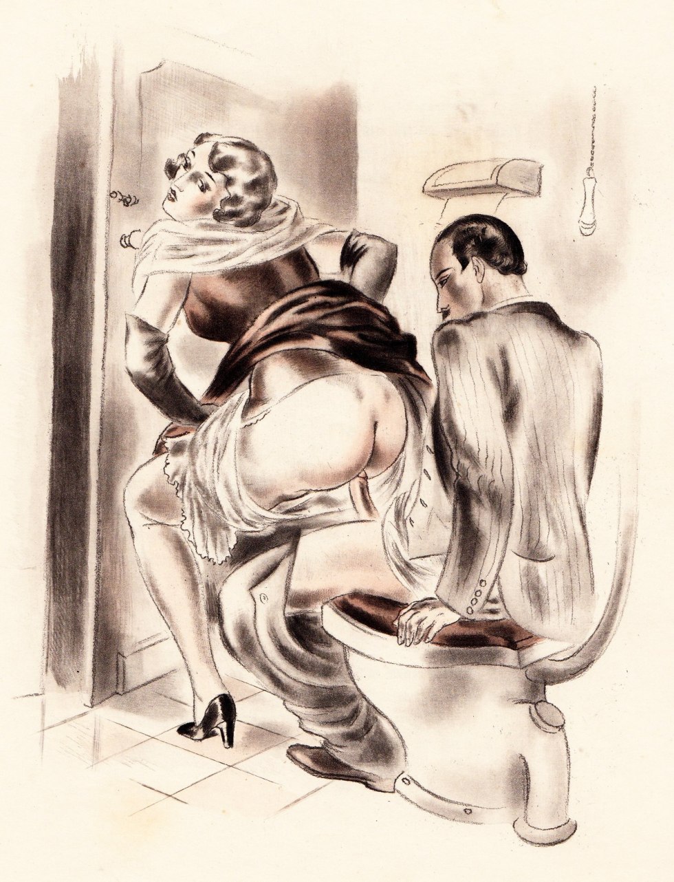 Erotic retro illustrations