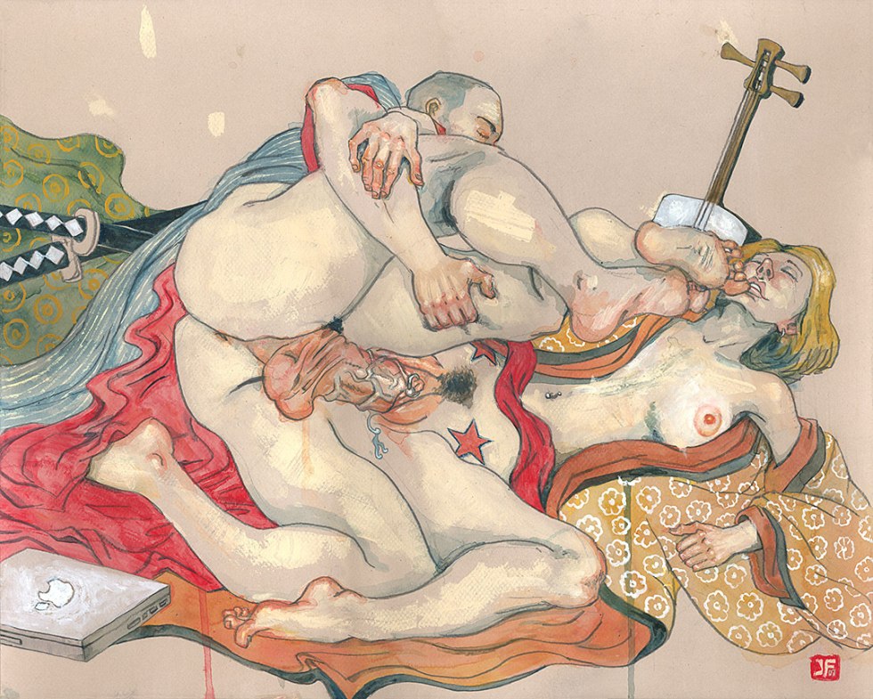 Erotic illustrations of artists