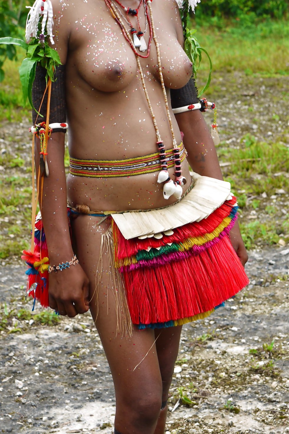 Naked women of African tribes