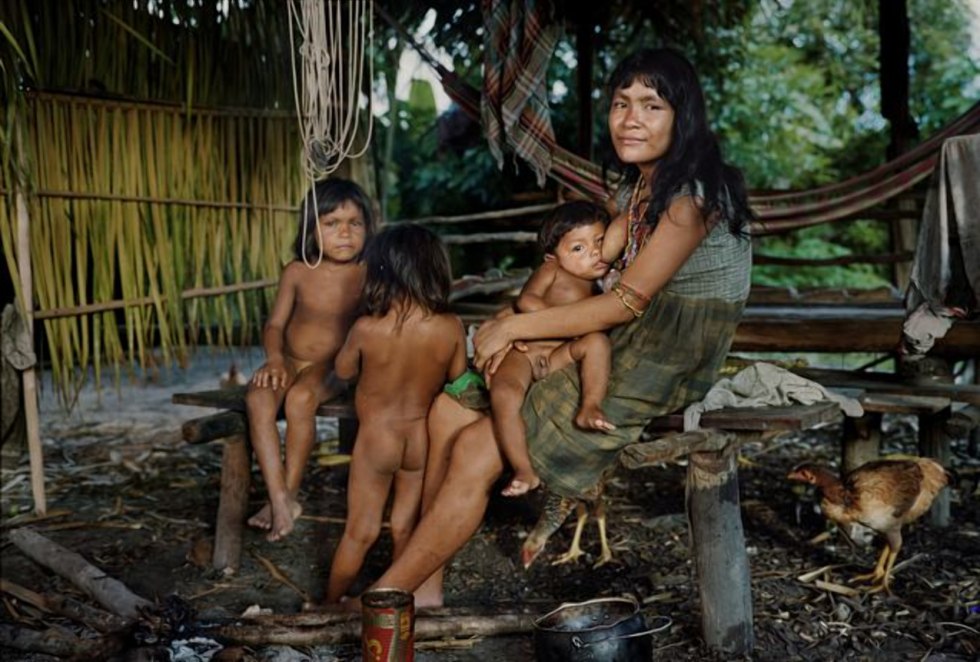 Naked tribes of the Amazon Indians