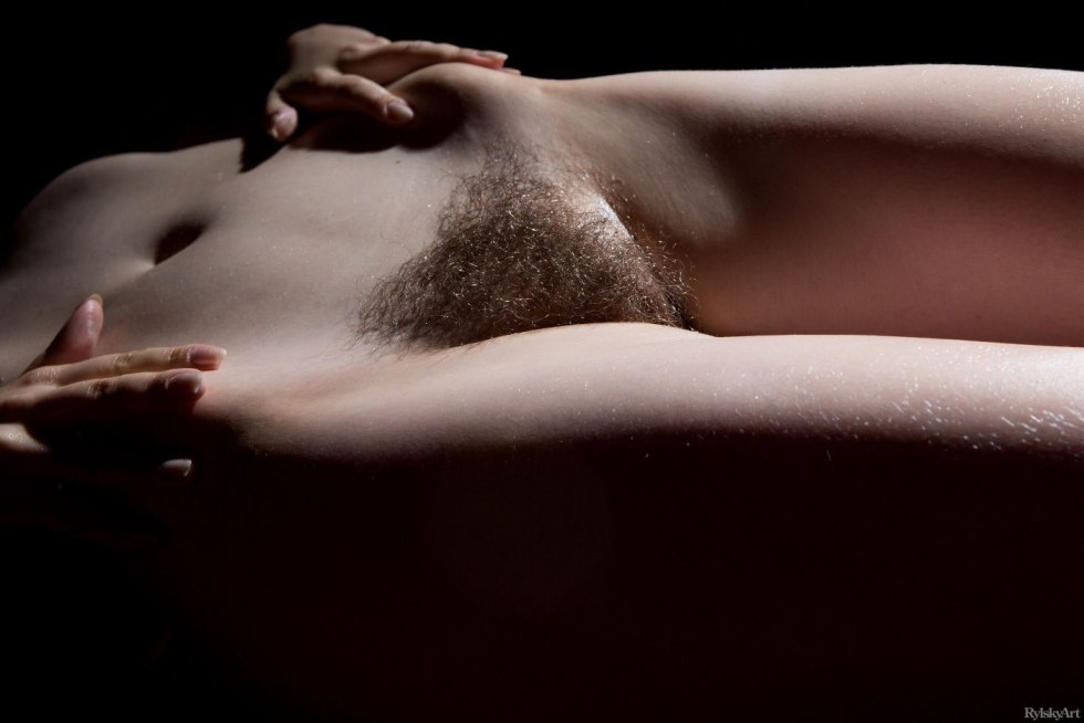 Beautiful hairy pubis