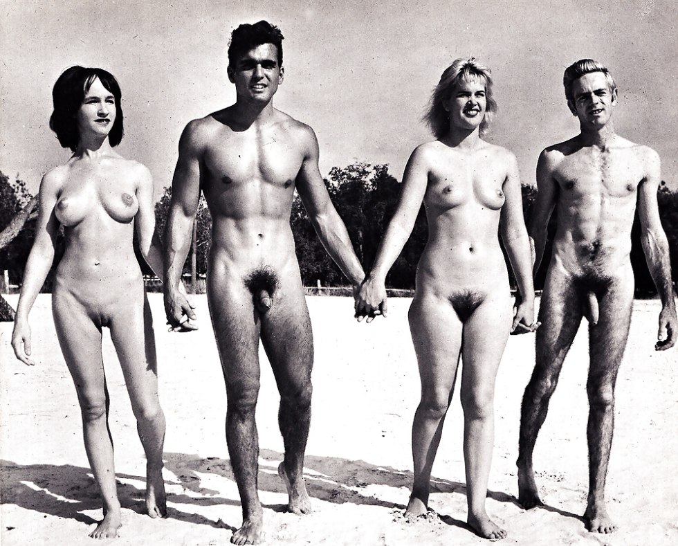 Family Naturism Retro