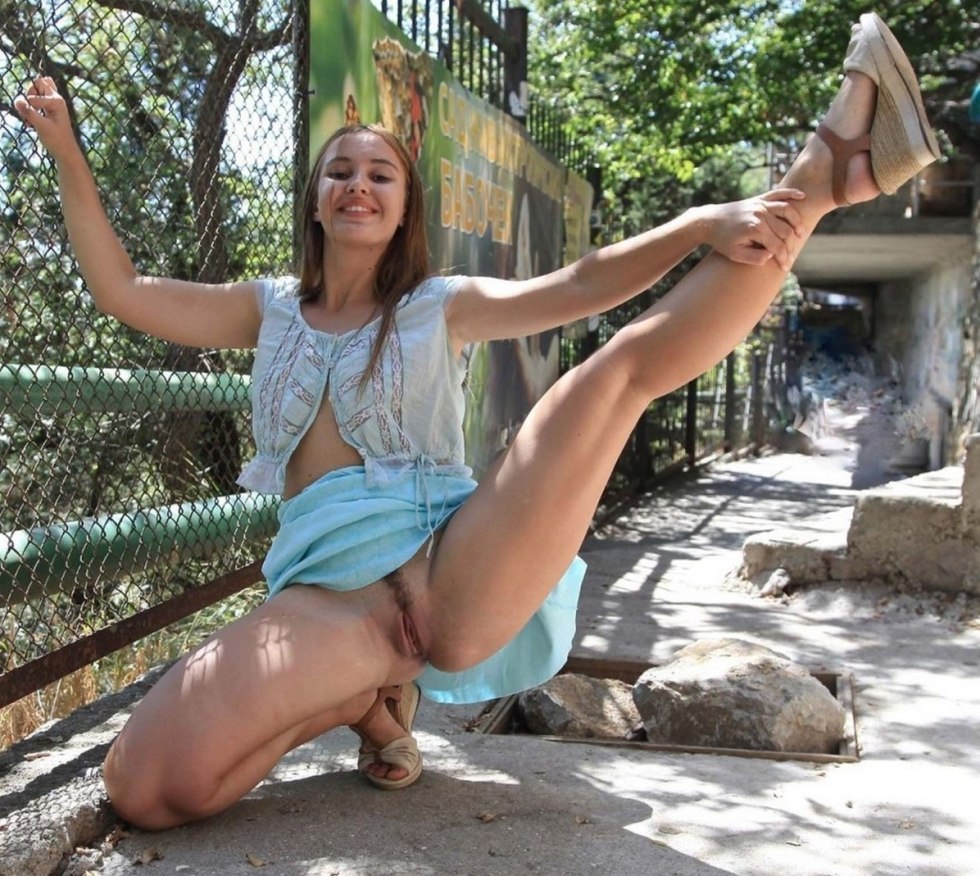 Beautiful women without panties