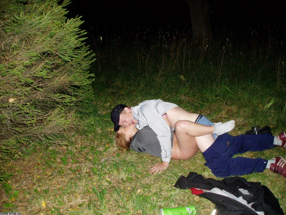 Naked drunk women in nature