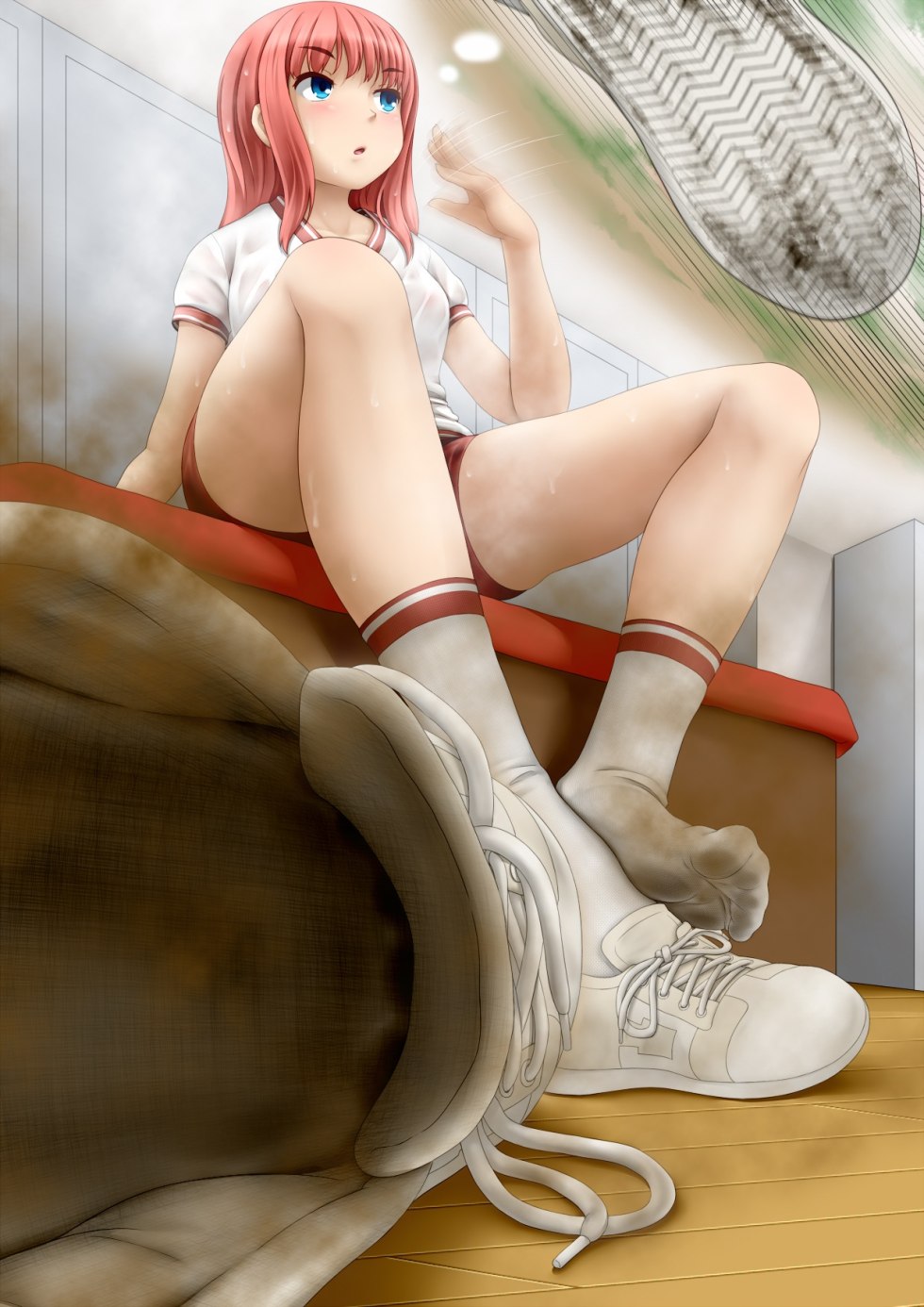 Footfitish in the socks hentai