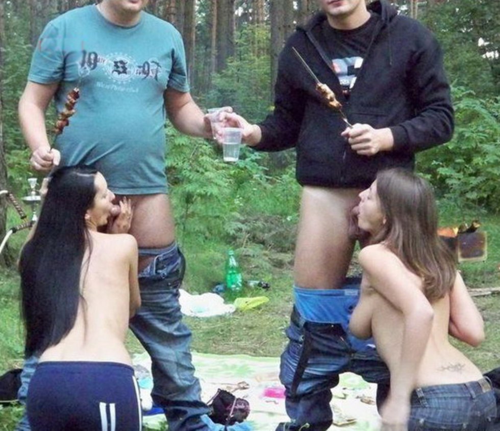 Private fuck on barbecue