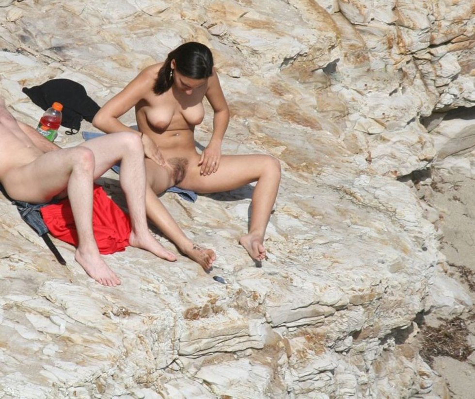 Hidden camera on a node beach