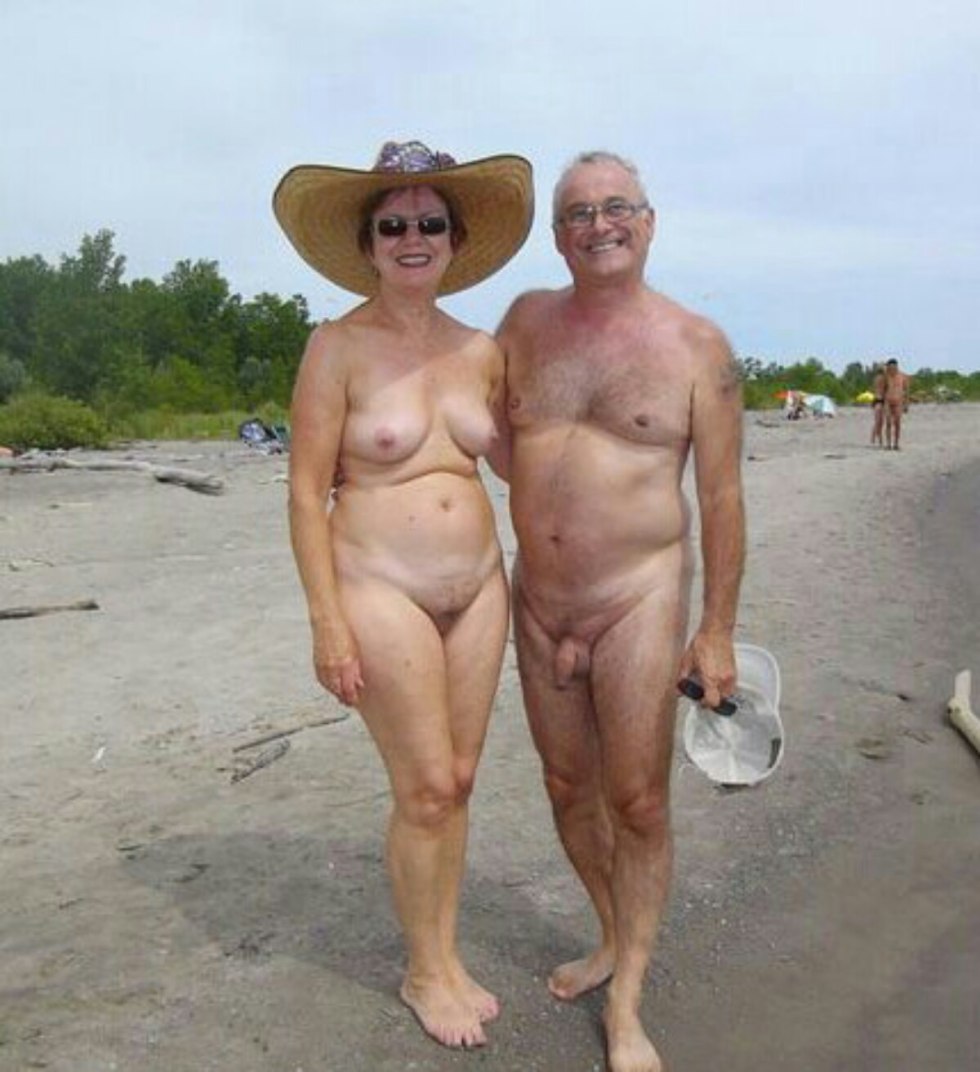 Naked elderly couples