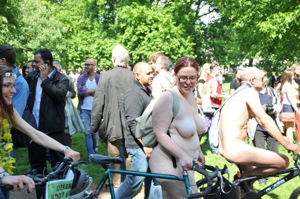 Naked women at the festival