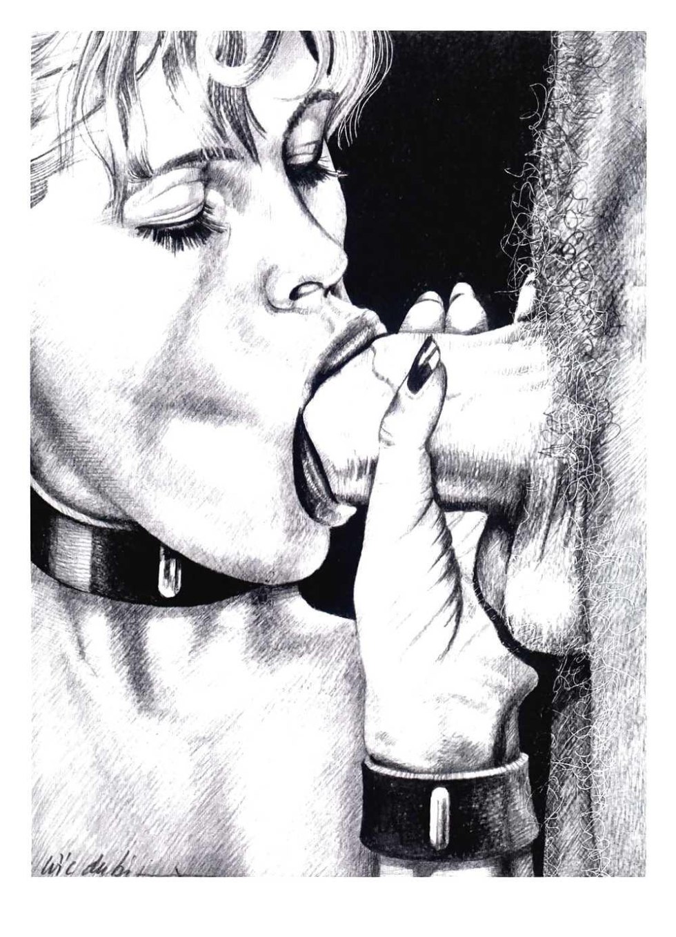 Erotic oral drawings