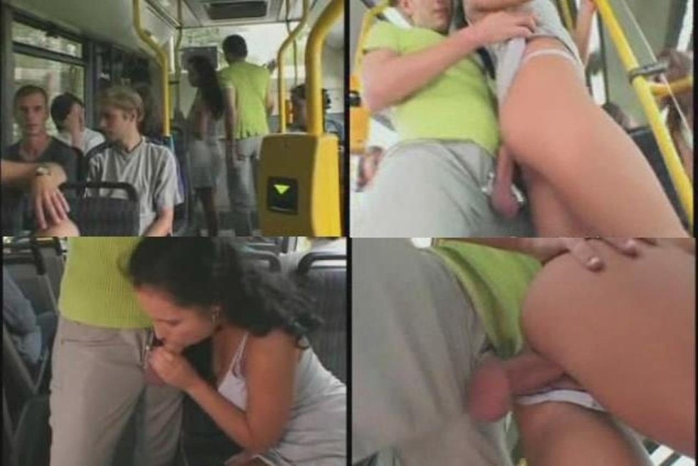 Cum on a girl in public transport