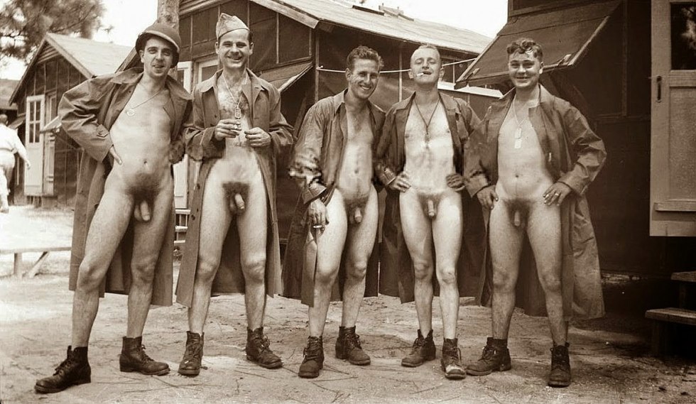 Naked Germans military guys retro