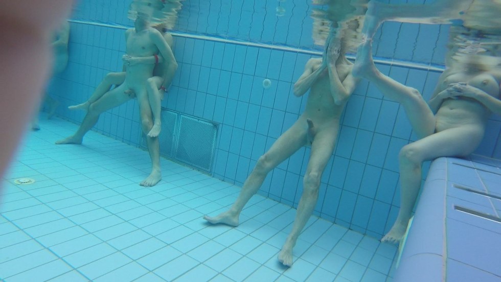 Hidden camera in the pool