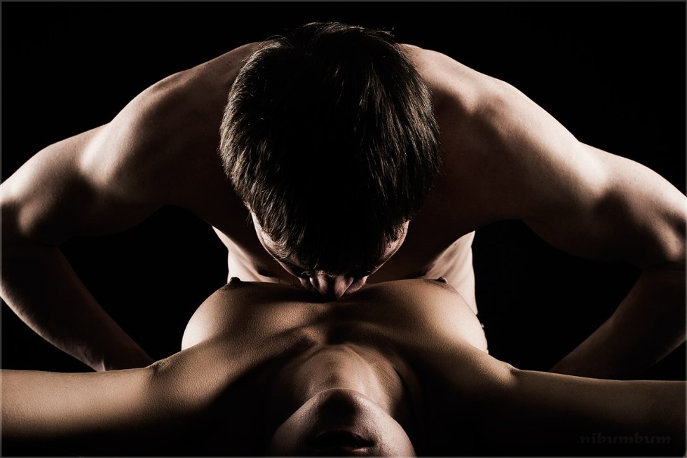 Erotic photo shoot man and woman