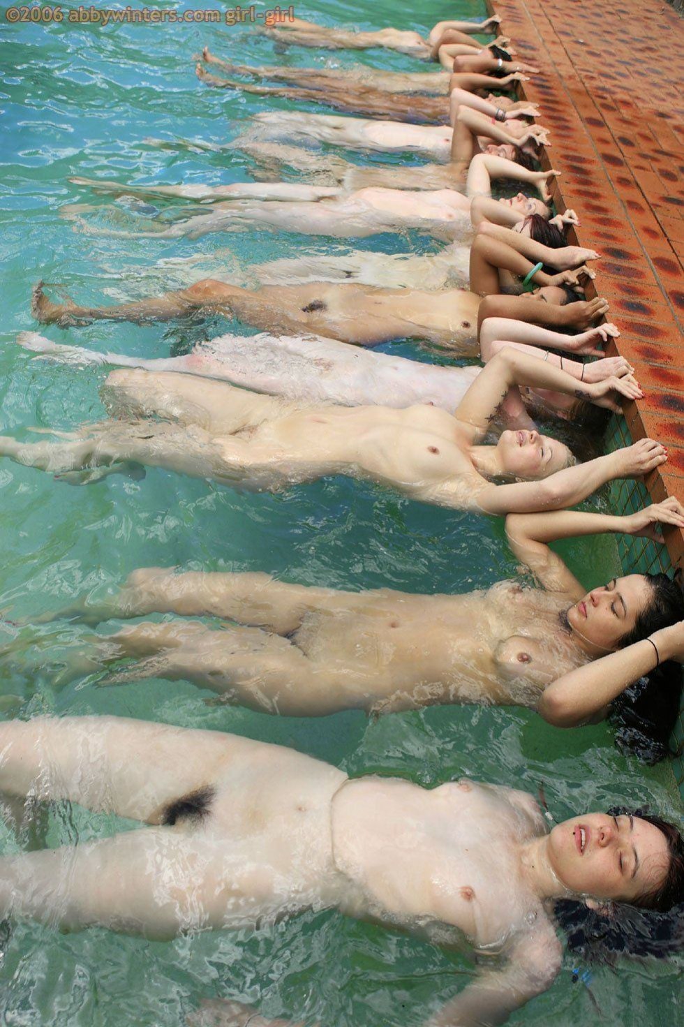 Classes in the pool naked