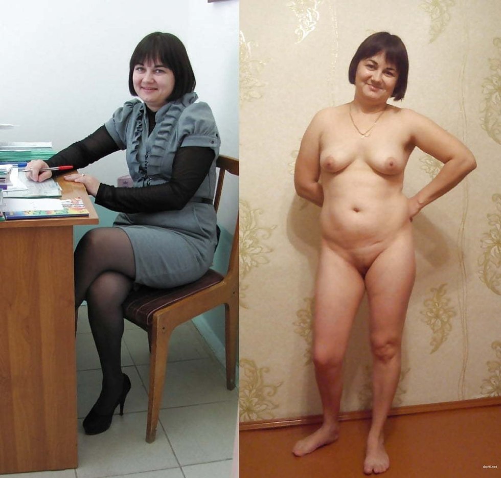 Dressed and striped mature girls