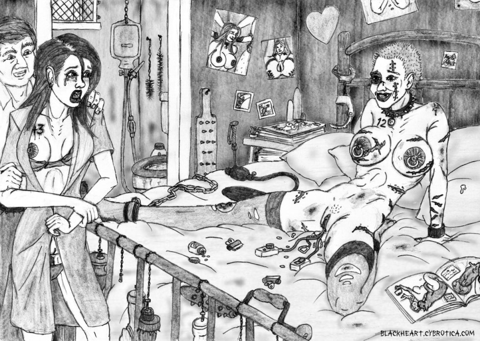 Pornographic horrors drawn