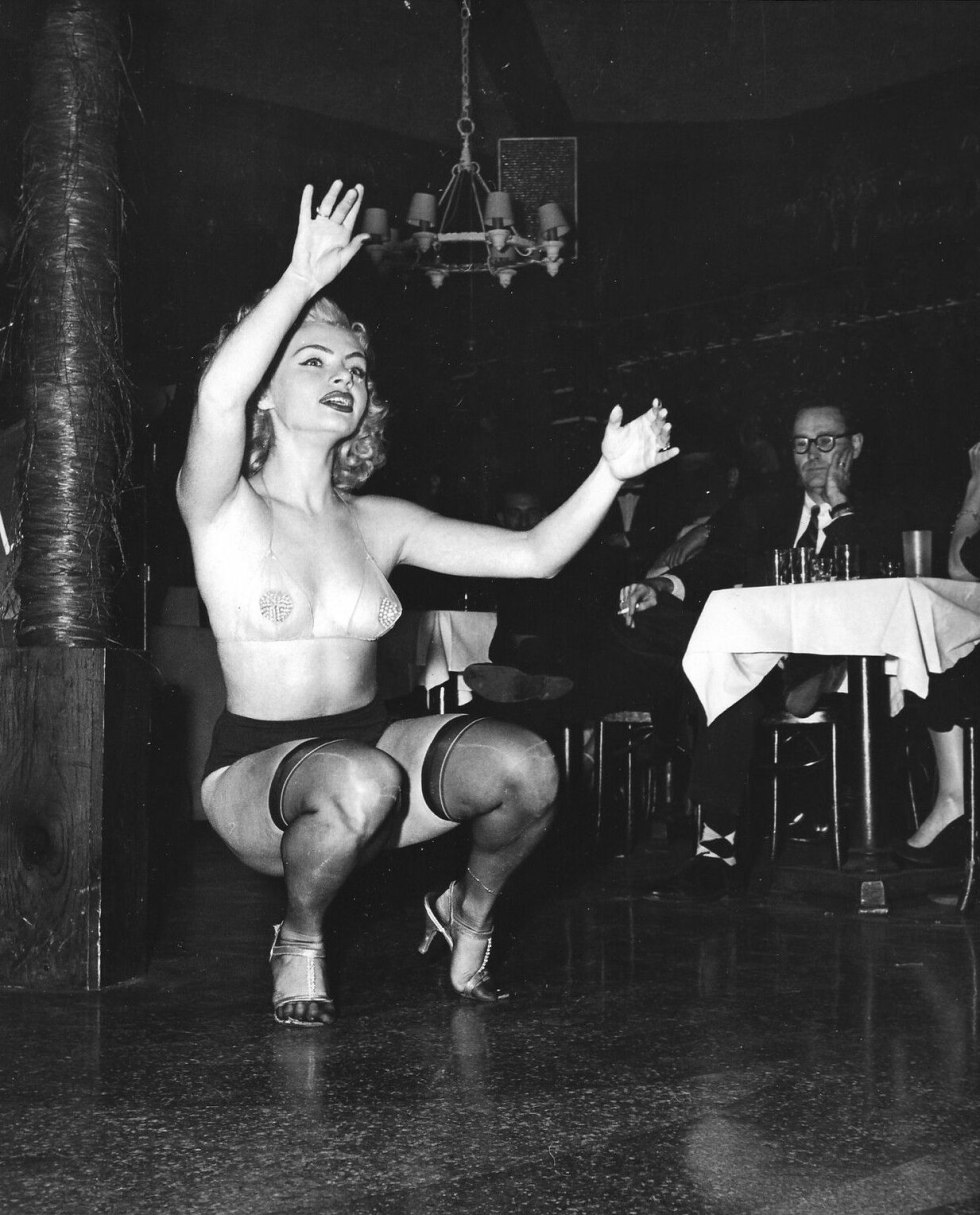 Female striptease retro
