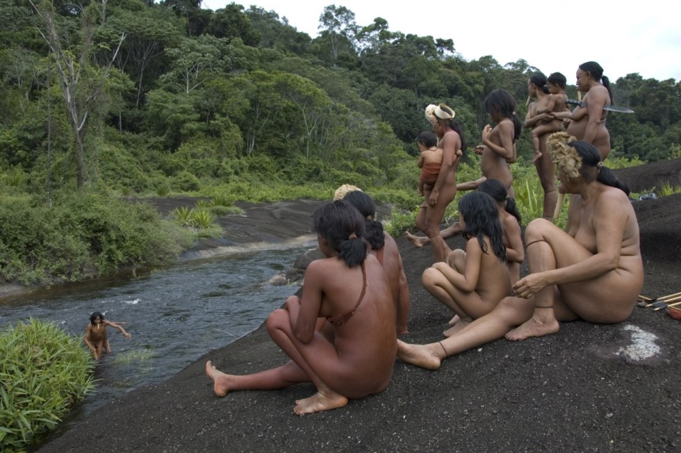Naked tribes of the Amazon Indians